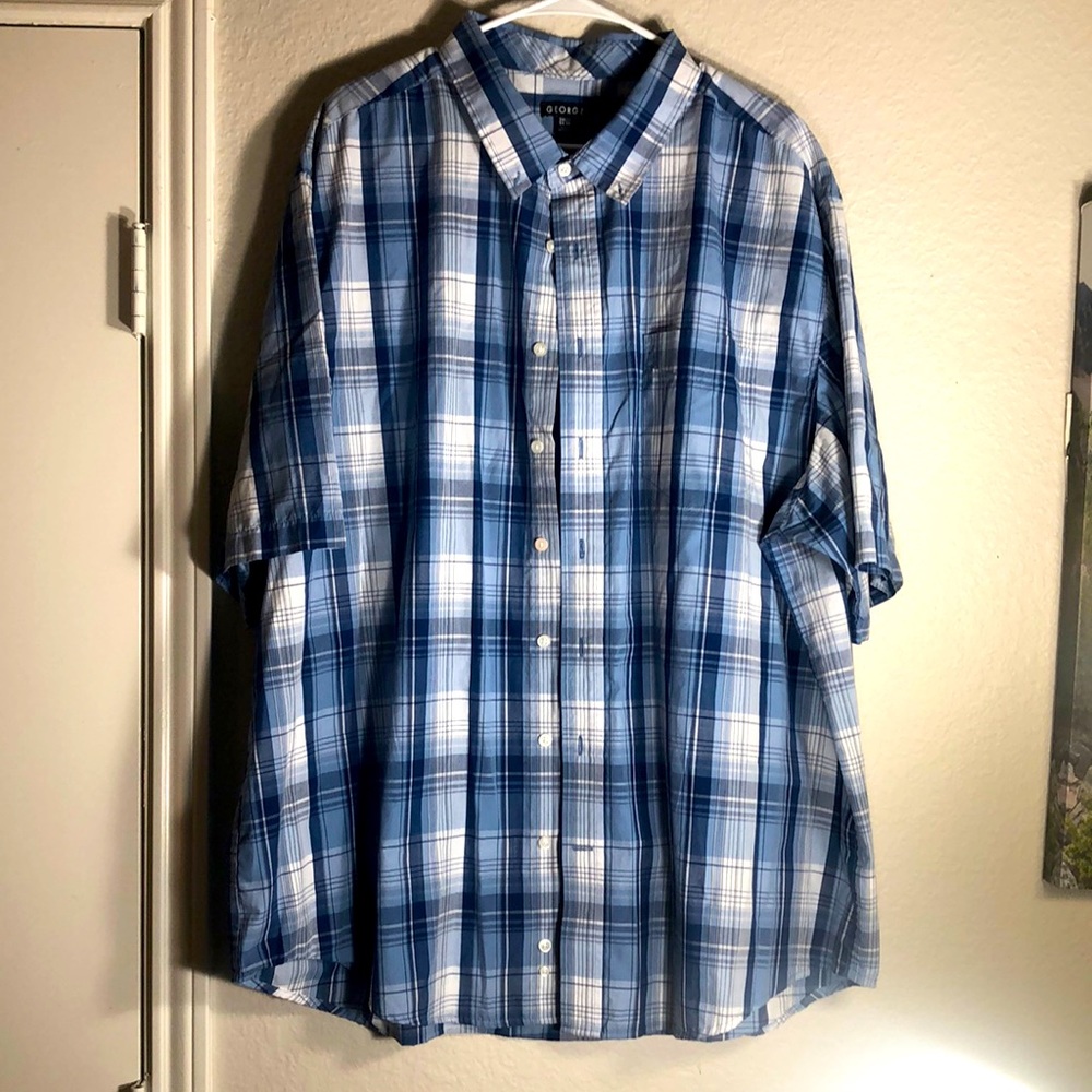 3x George Mens Button Up Shirt